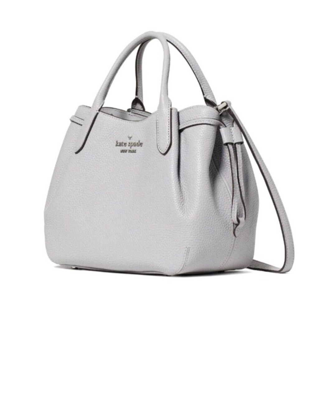 BNWT Kate Spade Dumpling Small Satchel Bag in Sold Out Mountain Grey - Picture 3 of 8